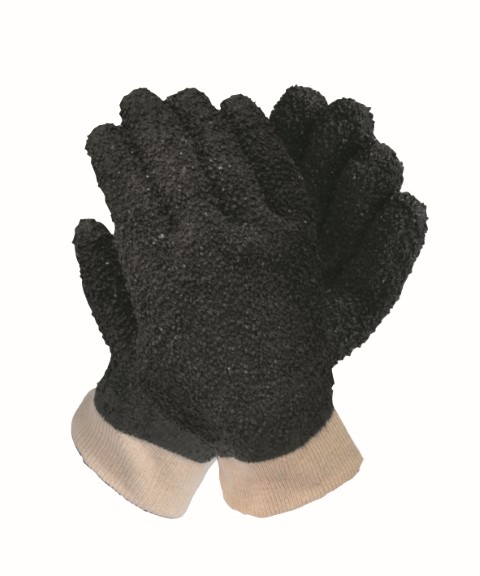 MAXISAFE GLOVES DEBUDDING BLACK PVC JERSEY LINER ONE SIZE